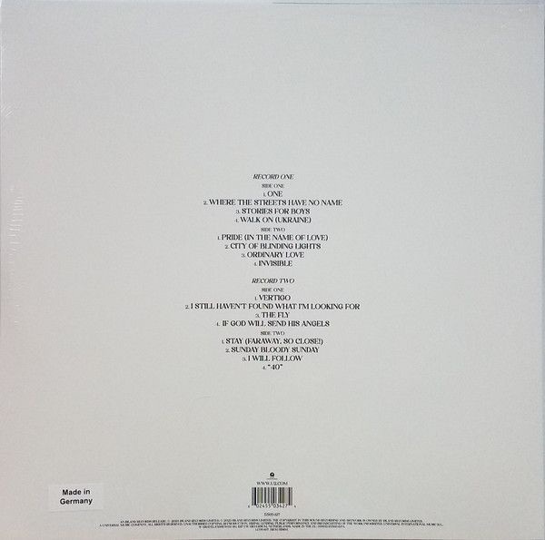 Платівка U2 – Songs Of Surrender| U2 – Пісні здачі(2xLP Blue)