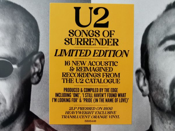 Платівка U2 – Songs Of Surrender| U2 – Пісні здачі(2xLP Orange)