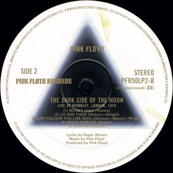 Платівка Pink Floyd – The Dark Side Of The Moon (Live At Wembley 1974)|Пінк Флойд