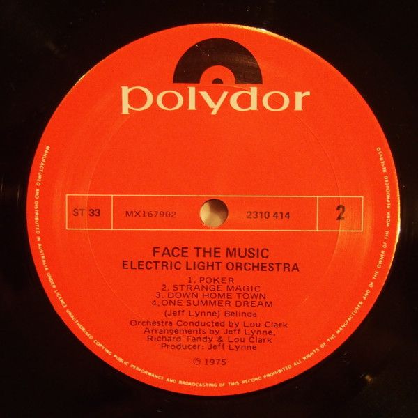 Платівка Electric Light Orchestra – Face The Music