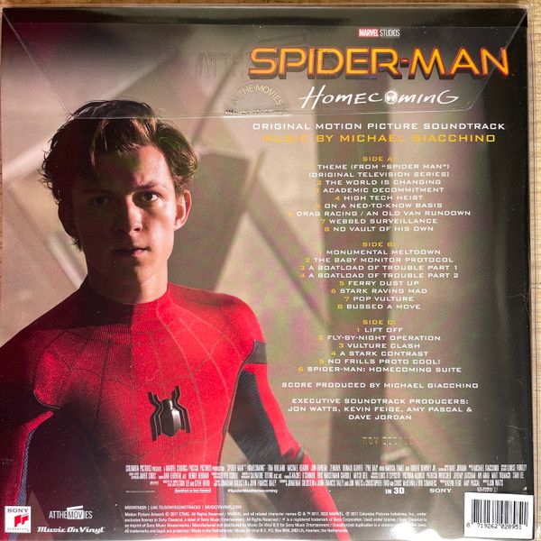Платівка Michael Giacchino – Spider-Man: Homecoming (Original Motion Picture Soundtrack)|Майкл Джакіно-Людина-павук: Повернення додому (оригінальний саундтрек до фільму)(2xLP)