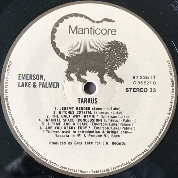 Платівка Emerson, Lake & Palmer – Tarkus