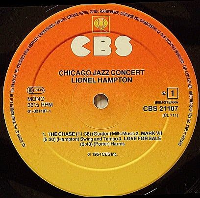 Платівка Lionel Hampton And His Orchestra – Chicago Jazz Concert | Лайонел Гемптон і його оркестр