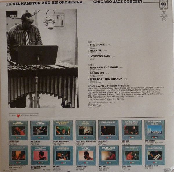 Платівка Lionel Hampton And His Orchestra – Chicago Jazz Concert|Лайонел Гемптон