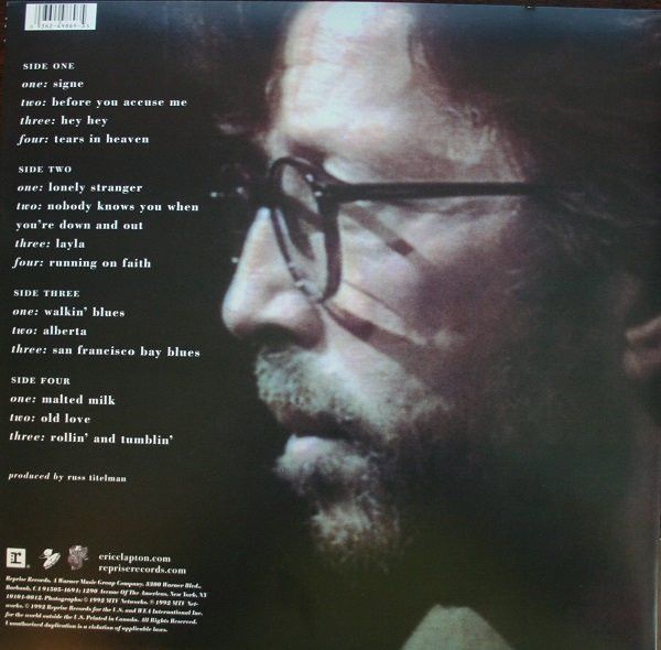Платівка Eric Clapton – Unplugged | Ерік Клептон 2LP