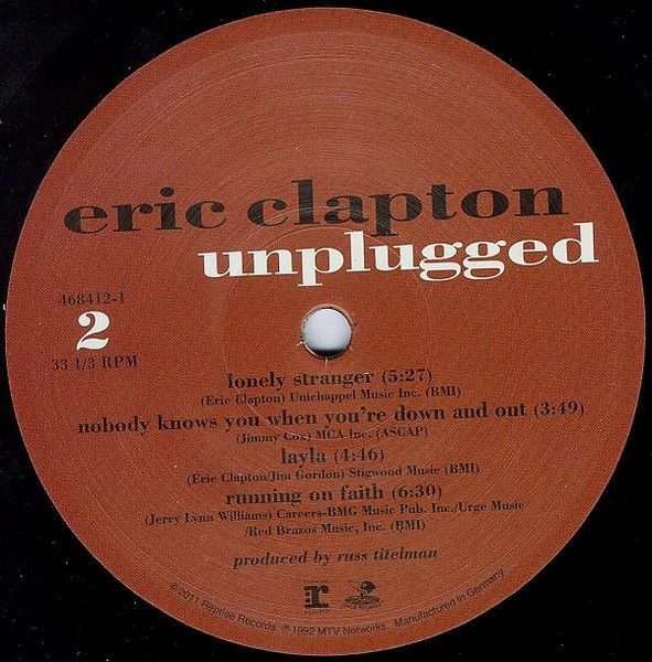 Платівка Eric Clapton – Unplugged | Ерік Клептон 2LP