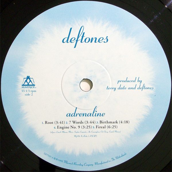 Платівка Deftones – Adrenaline|Дефтони-Адреналін