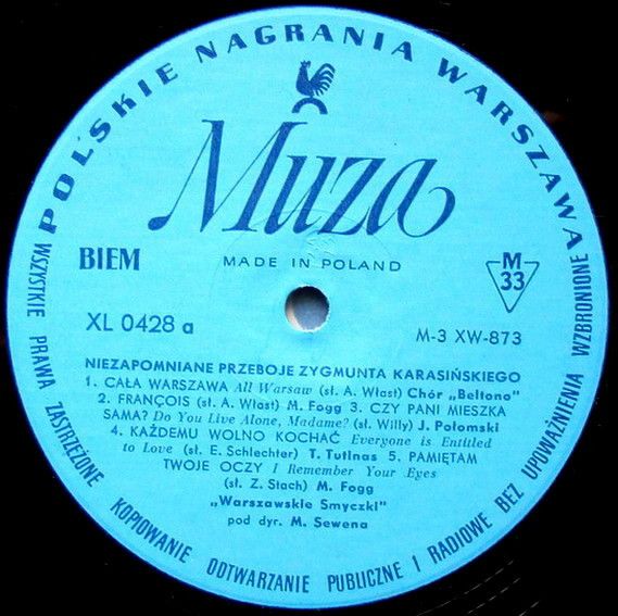 Платівка Various – Niezapomniane Przeboje Zygmunta Karasinskiego