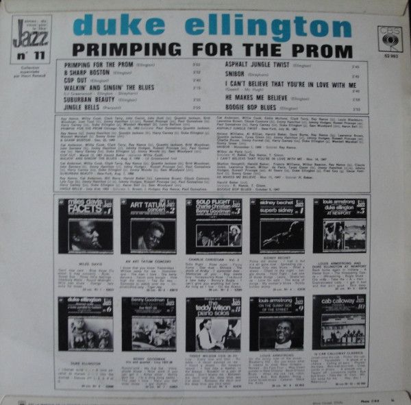 Платівка Duke Ellington And His Orchestra – Primping For The Prom | Дюк Еллінгтон і його оркестр