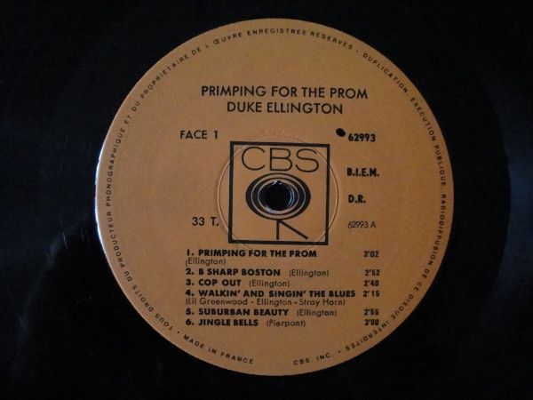 Платівка Duke Ellington And His Orchestra – Primping For The Prom | Дюк Еллінгтон і його оркестр