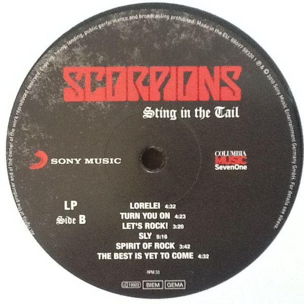 Платівка Scorpions – Sting In The Tail|Скорпіони-Жало в хвіст