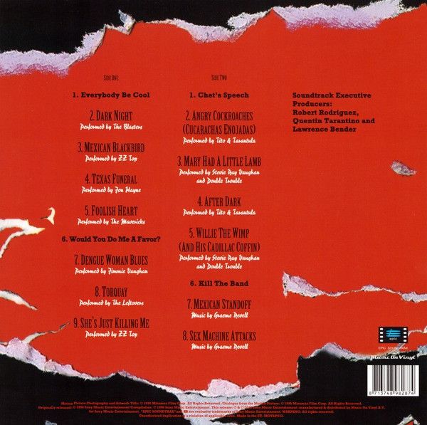 Платівка Various – From Dusk Till Dawn (Music From The Motion Picture)|«Від заходу до світанку»