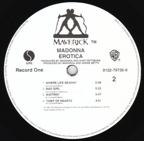 Платівка Madonna – Erotica|Мадонна-Еротика(2xLP)