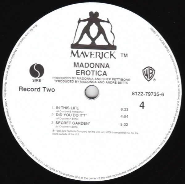 Платівка Madonna – Erotica|Мадонна-Еротика(2xLP)