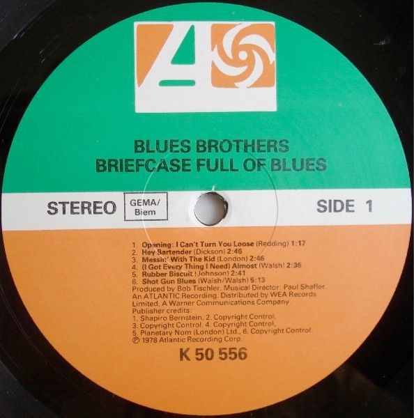 Платівка Blues Brothers – Briefcase Full Of Blues|Брати Блюз