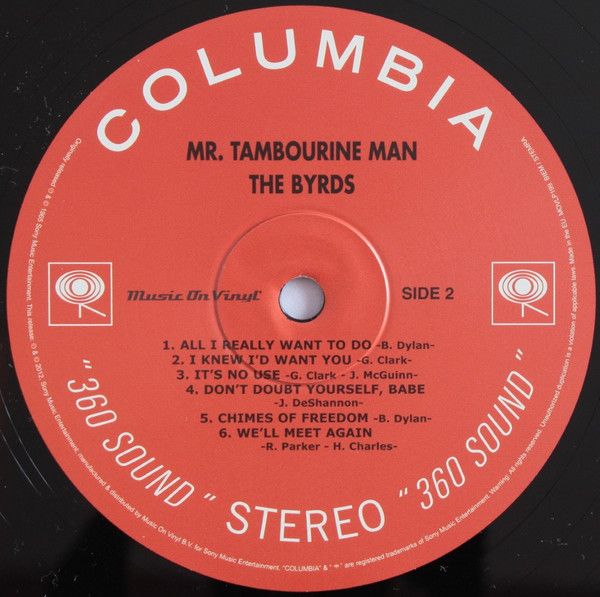 Платівка The Byrds – Mr. Tambourine Man|Бердс-Містер Бубен