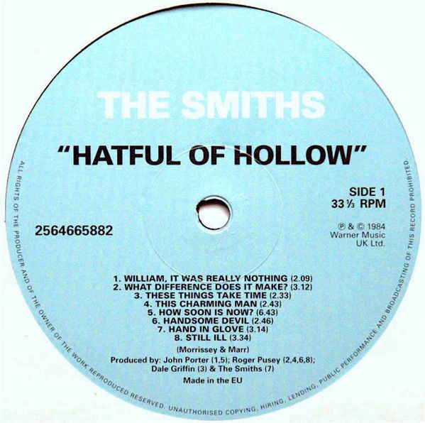 Платівка The Smiths – Hatful Of Hollow