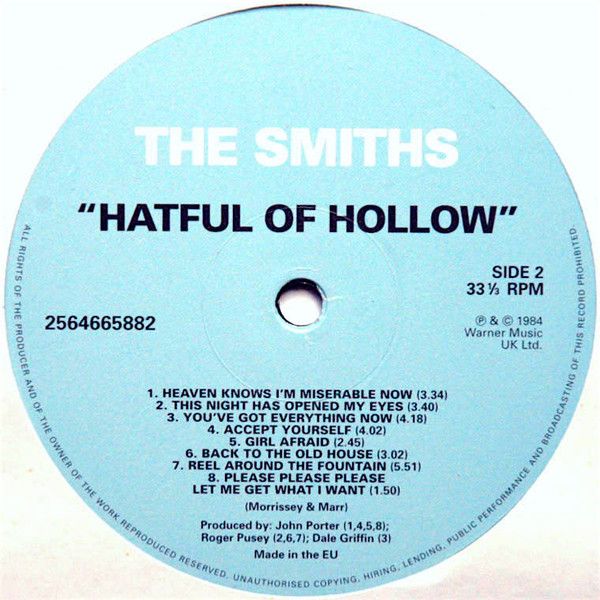 Платівка The Smiths – Hatful Of Hollow