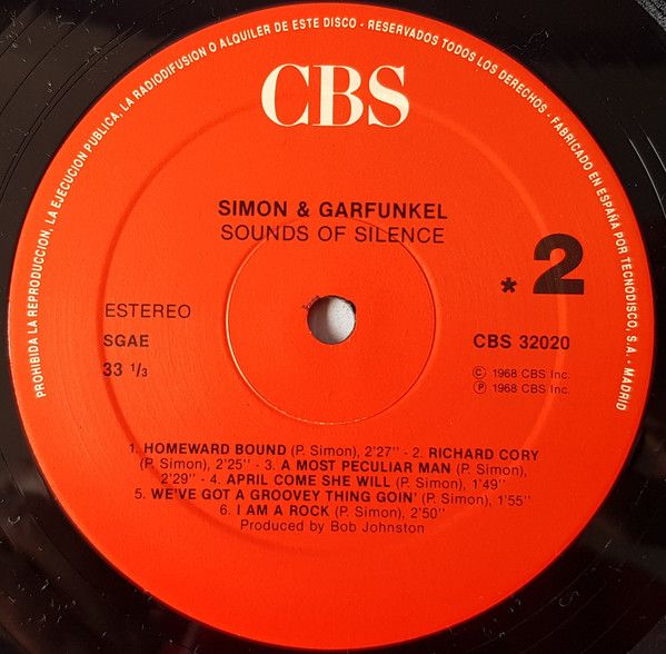 Платівка Simon & Garfunkel – Sound Of Silence | Саймон і Гарфункель