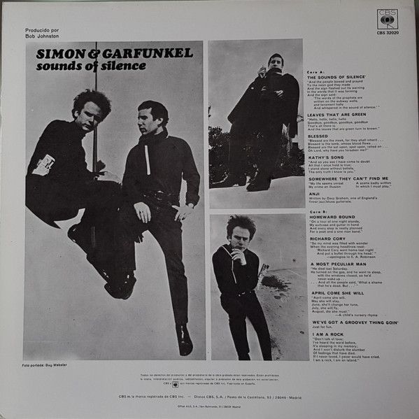 Платівка Simon & Garfunkel – Sound Of Silence | Саймон і Гарфункель