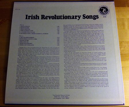 Платівка Various – Irish Revolutionary Songs | Різні –ірландські революційні пісні