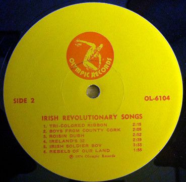 Платівка Various – Irish Revolutionary Songs | Різні –ірландські революційні пісні