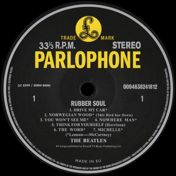 Платівка The Beatles – Rubber Soul|Бітлз-Гумова душа