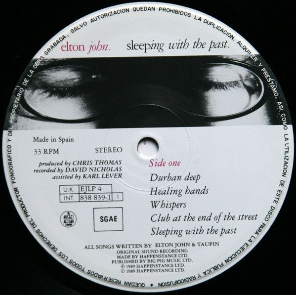 Платівка Elton John – Sleeping With The Past