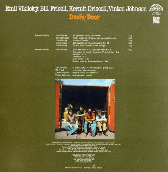 Платівка Emil Viklicky, Bill Frisell, Kermit Driscoll, Vinton Johnson – Door