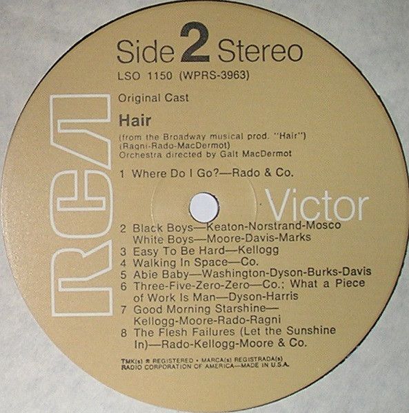 Платівка Various – Hair - The American Tribal Love-Rock Musical (The Original Broadway Cast Recording)|Hair- рок-мюзикл