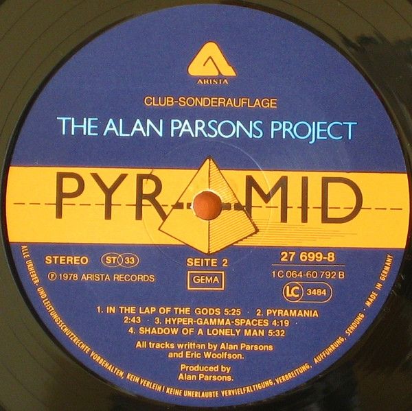 Платівка The Alan Parsons Project – Pyramid