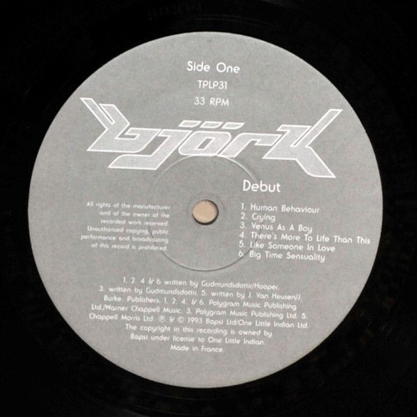 Платівка Björk – Debut|Бйорк-Дебют