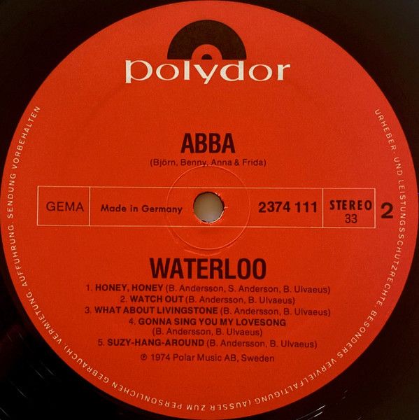 Платівка ABBA, Bjorn, Benny, Anna & Frida – Waterloo|ABBA-Ватерлоо