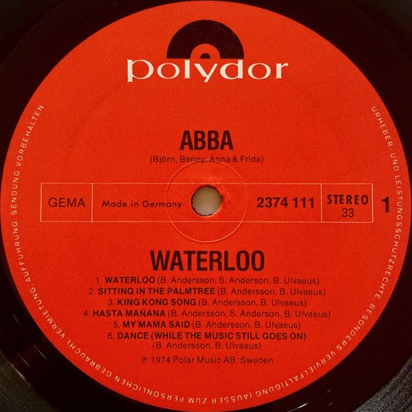 Платівка ABBA, Bjorn, Benny, Anna & Frida – Waterloo|ABBA-Ватерлоо