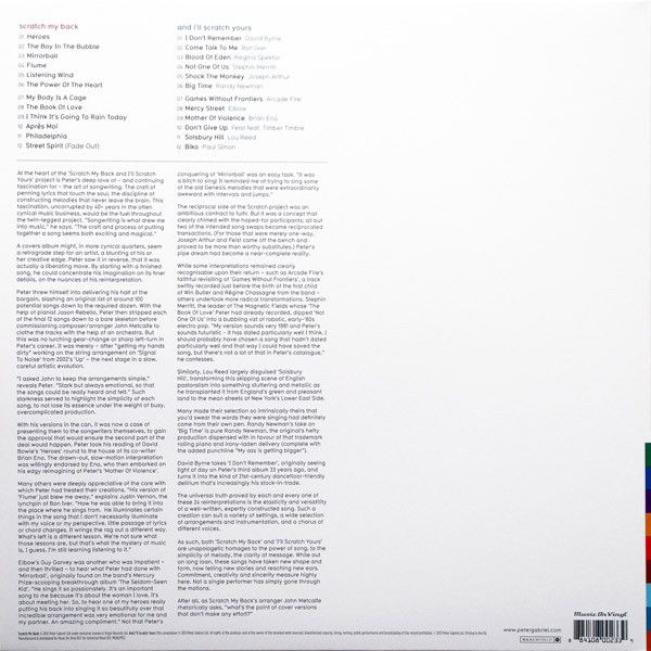 Платівка Peter Gabriel – Scratch My Back / And I'll Scratch Yours|Пітер Габріель(2xLP)