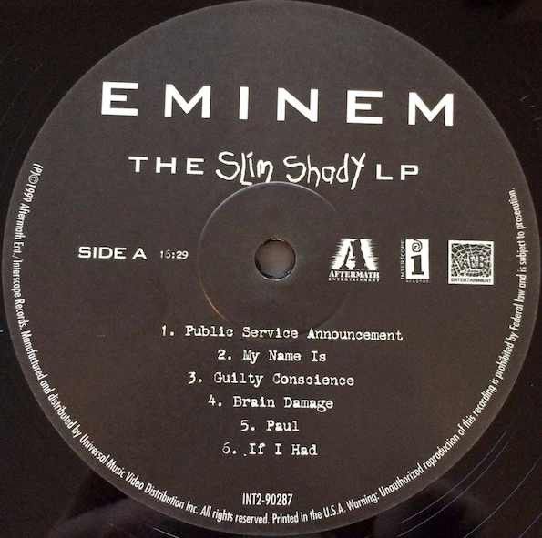 Платівка Eminem – The Slim Shady LP|Емінем-LP Тонкий Шейді(2xLP)