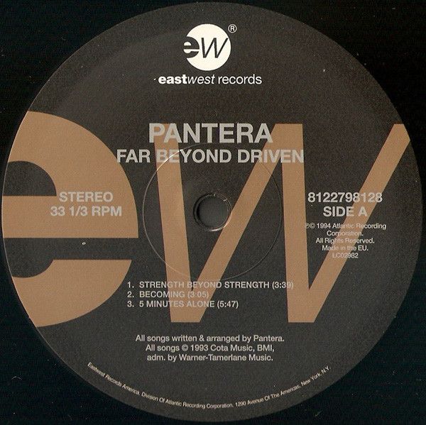 Платівка Pantera – Far Beyond Driven|Пантера