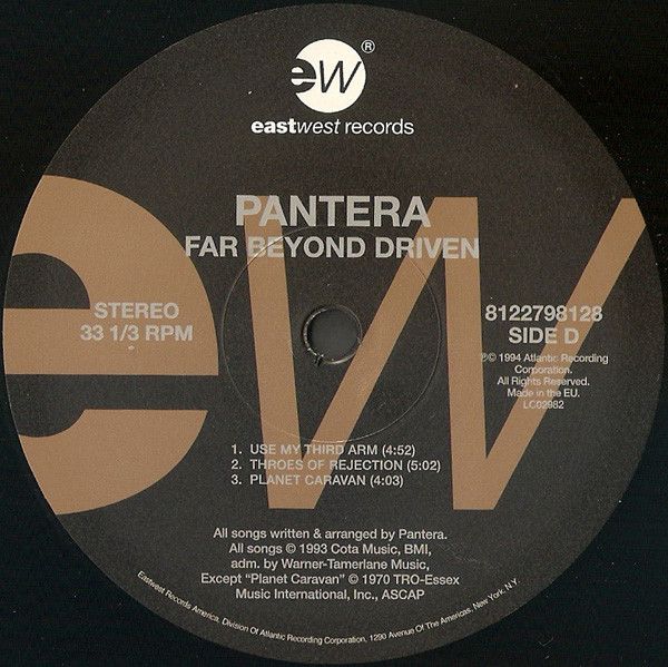 Платівка Pantera – Far Beyond Driven|Пантера