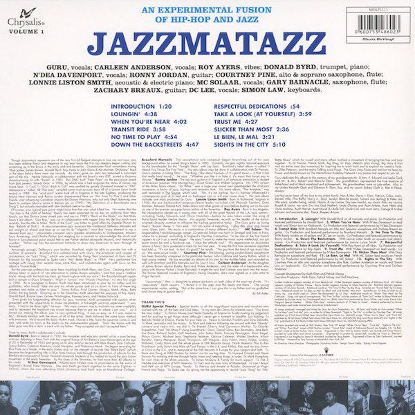 Платівка Guru – Jazzmatazz (Volume 1)|Гуру-Джазматз(Том 1)