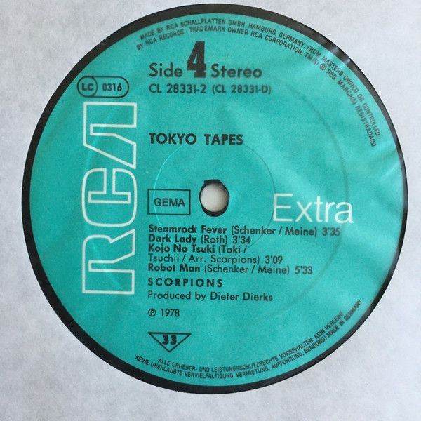 Платівка Scorpions – Tokyo Tapes