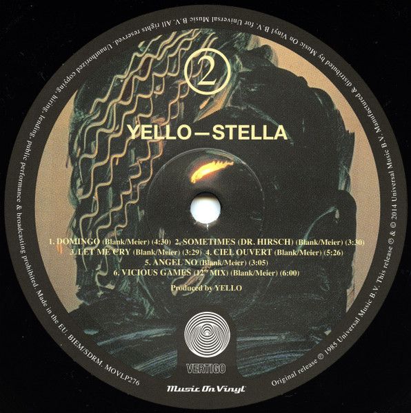 Платівка Yello – Stella|Привіт-Стелла