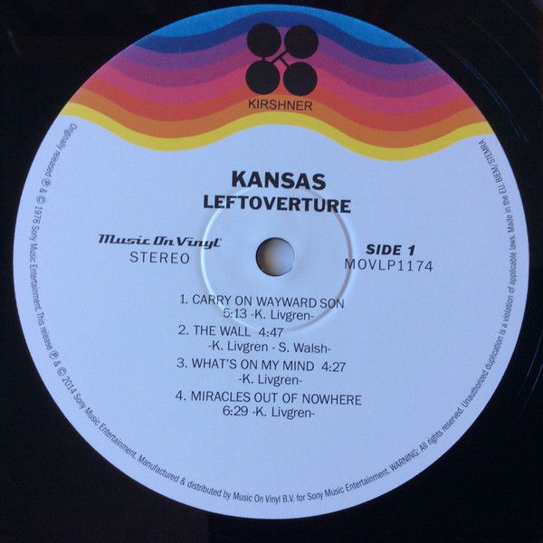 Платівка Kansas – Leftoverture|Канзас-Залишена увертюра