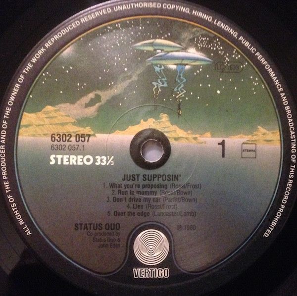 Платівка Status Quo – Just Supposin'...