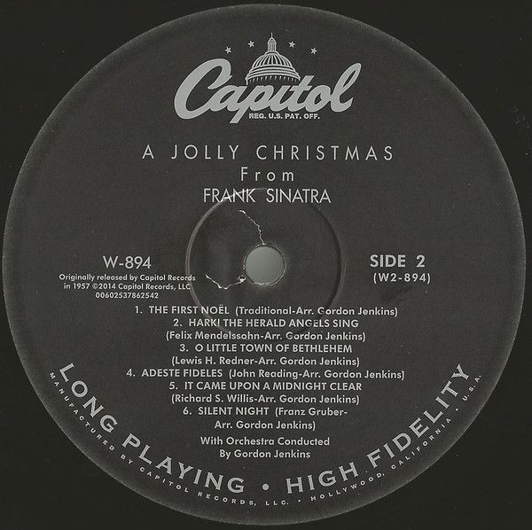 Платівка Frank Sinatra –  A Jolly Christmas From Frank Sinatra|Френк Сінатра-Веселе Різдво від Френка Сінатри