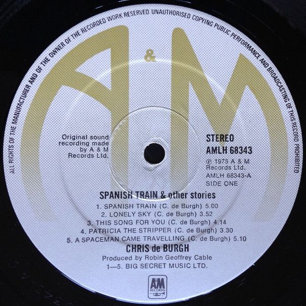 Платівка Chris De Burgh  - Spanish Train And Other Stories | Кріс де Бург
