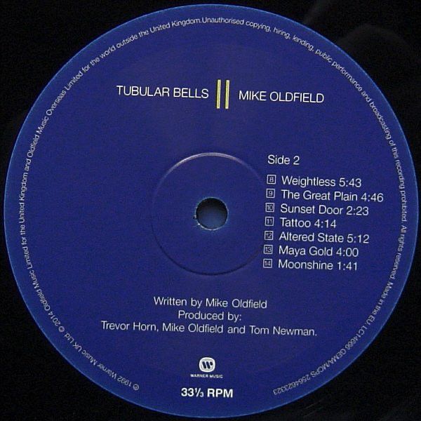 Платівка Mike Oldfield – Tubular Bells II|Майк Олдфілд