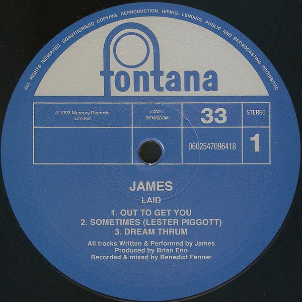 Платівка James – Laid|Джеймс-Покладений(2xLP)