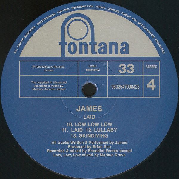 Платівка James – Laid|Джеймс-Покладений(2xLP)