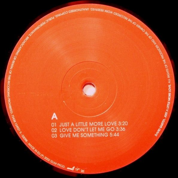 Платівка David Guetta – Just A Little More Love|Девід Гетта(2xLP)
