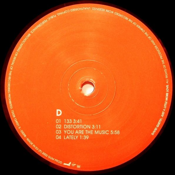 Платівка David Guetta – Just A Little More Love|Девід Гетта(2xLP)